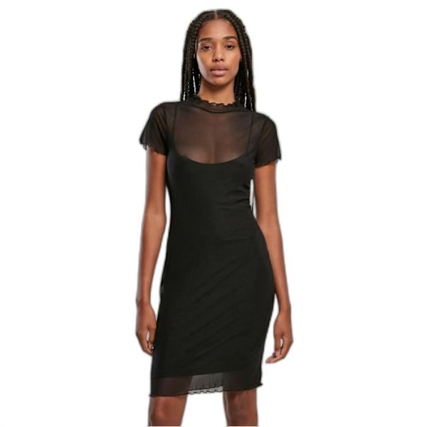 Robe double lag tyk i mesh til kvinder Urban Classics GT - sort - 3XL Svart XXXL