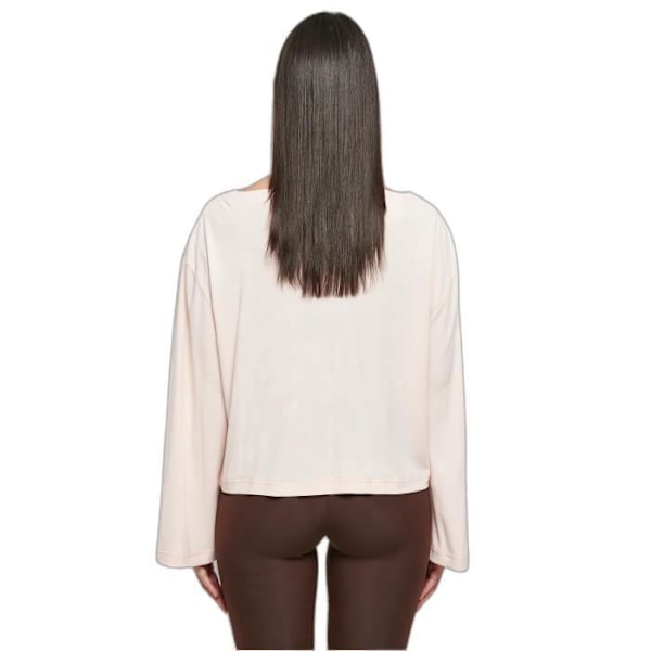 Lyhythihainen, venepääntie, pitkät hihat, naisille, Urban Classics - vaaleanpunainen - XS Rosa XS