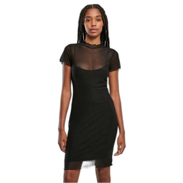 Robe double lag tyk i mesh til kvinder Urban Classics GT - sort - 3XL Svart XXXL