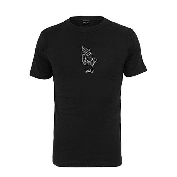 T-paita - MISTER TEE - tumma rukous - Musta - Lyhyt hihat - Klassinen kaulus svart XS