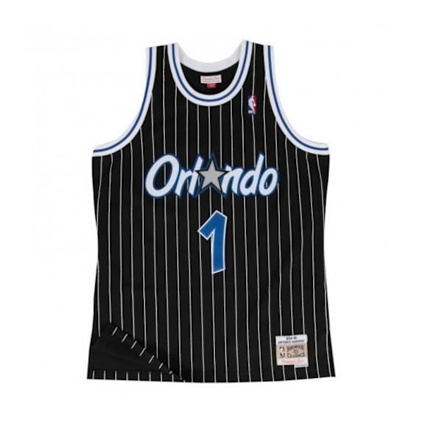 T-paita - MITCHELL & NESS - Orlando Magic - Anfernee Hardaway - Musta - Urheiluvaatteet - Aikuiset Svart