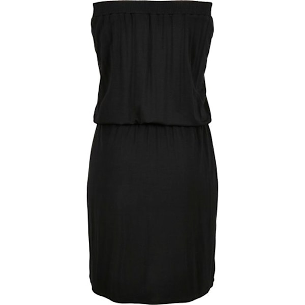 Nainen mekko - URBAN CLASSICS - Viskoosi lyhyt - Asymmetrinen - Suuret koot - Musta svart XXXXXL