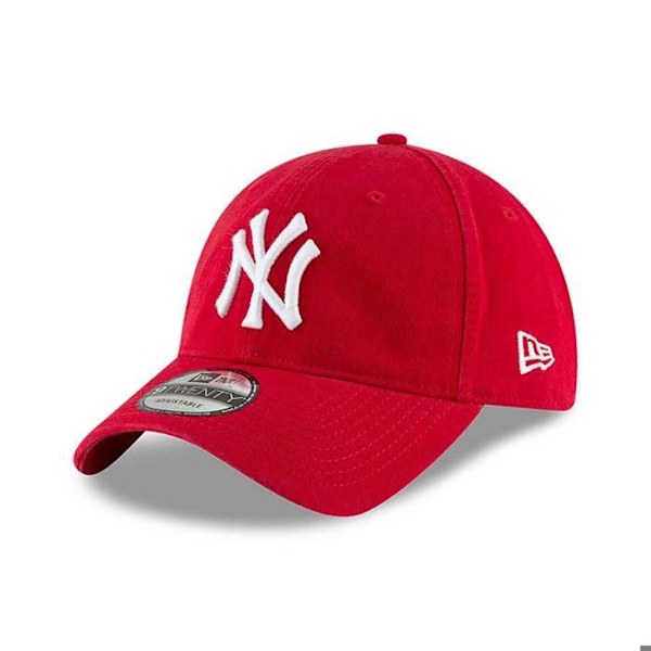 Basebollkeps - New Era - New York Yankees - Röd/Vit - 100% Bomull - Unisex röd vit Unik storlek