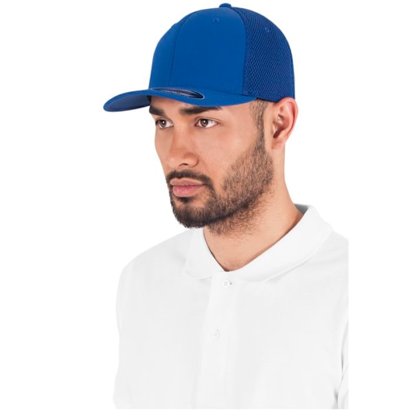 Basebollkeps - Flexfit - Tactel Meh - Bekväm - Unisex - Vår/Sommar kungsblå S / M