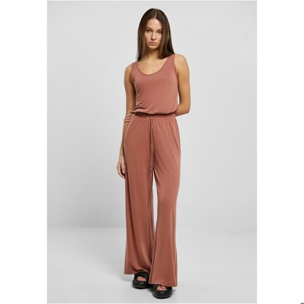 Ærmeløs jumpsuit - Urban Classics - Store størrelser - Terracotta farve - Modal stof - Optimal komfort terrakotta XXXXXL