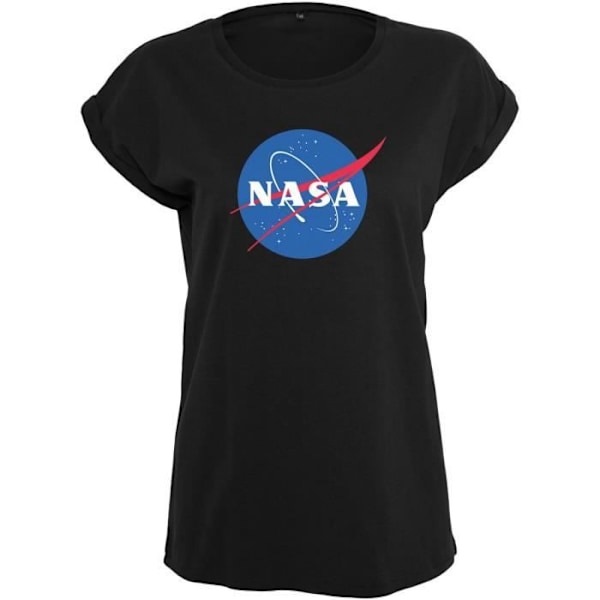 T-shirt til kvinder - Mister Tee - NASA USA - 100% bomuld - Korte ærmer - Regular pasform Svart XXXXL