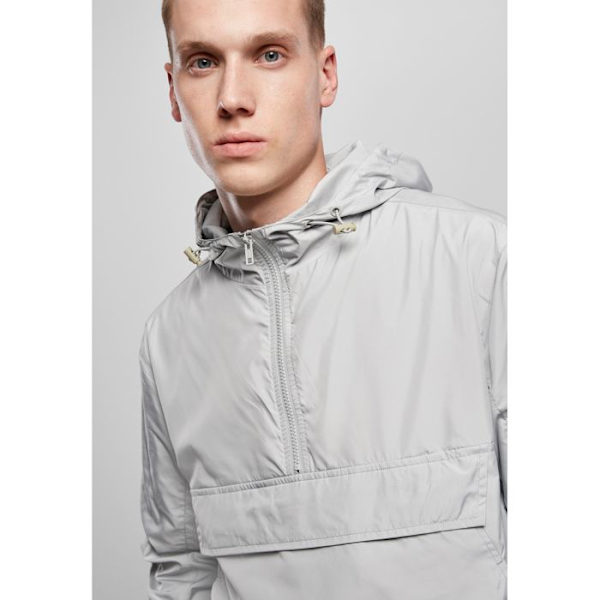 Vindjakke - Urban Classics - Basic Pullover - Lys grå - Unisex - Komfortabel og let ljusgrått XXL