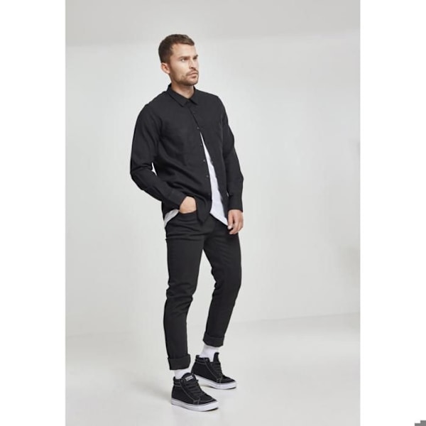 Paita - Kaupunkiklassikko - Fleece - Suuret koot - Mukava - Moderni tyyli svart/svart jag