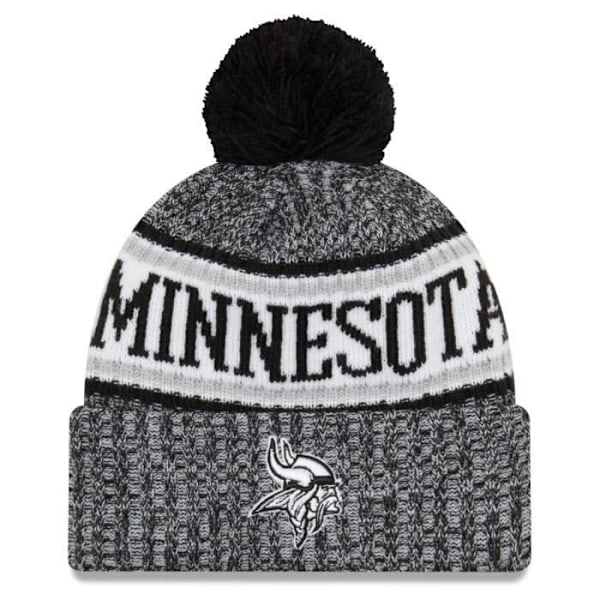 Hattu - Uusi aikakausi - NFL-sivuraja 2018 - Minnesota Vikings - Mokkavuori - Talvi - Urheiluvaatteet Lila, gul