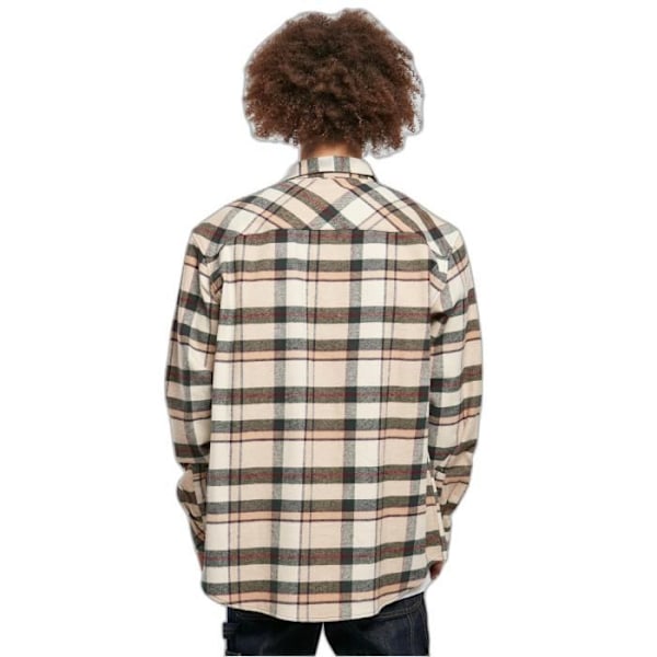 Urban Classics Mountain ruudullinen paita - beige/vihreä - L