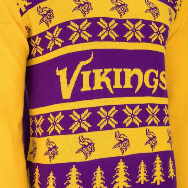 NFL Lags Ugly Sweater XMAS Tröja i stickat Minnesota Vikings XL