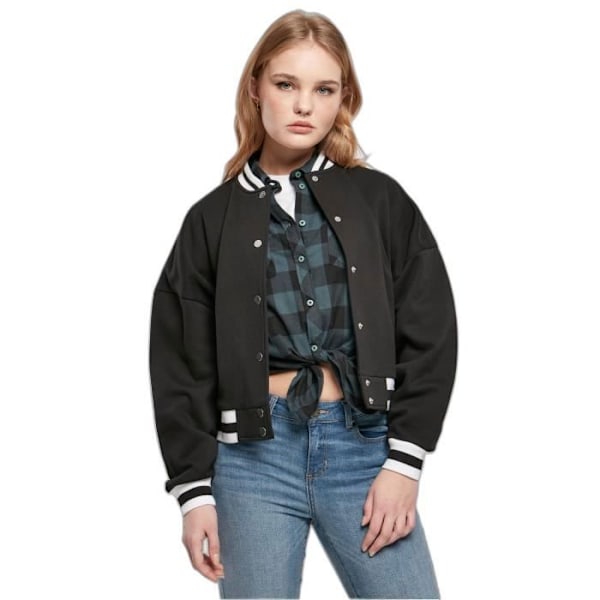 Urban Classics College GT Oversized jacka dam - Svart - 2XL Svart XXL