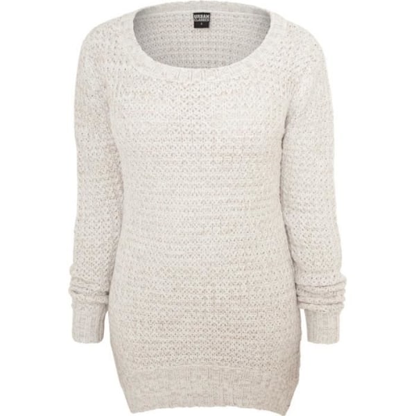 Sweater - Urban Classics - LÅNG VIDHALS - Vit - Långa ärmar - 100% Akryl - XS