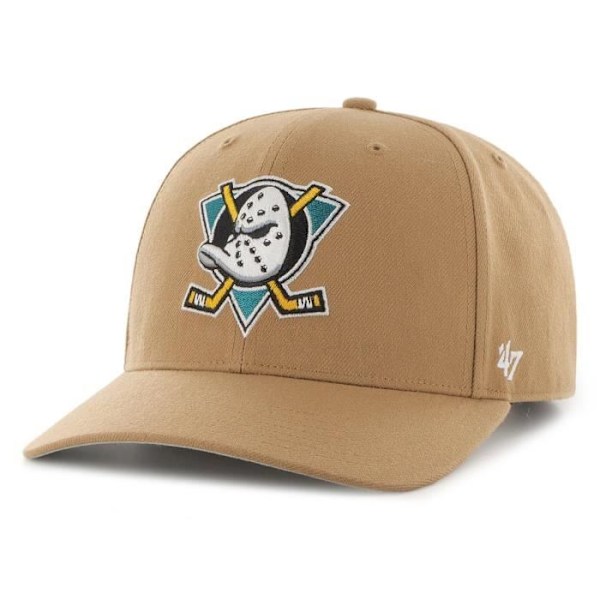 Casquette 47 Brand Low Profile Snapback - ZONE Anaheim Ducks camel - Herr - Vit Kamel