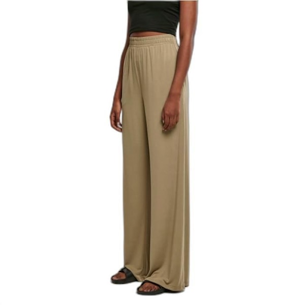 Bred bukser til kvinder Urban Classics Modal - olivengrøn - XL Grön khaki XS