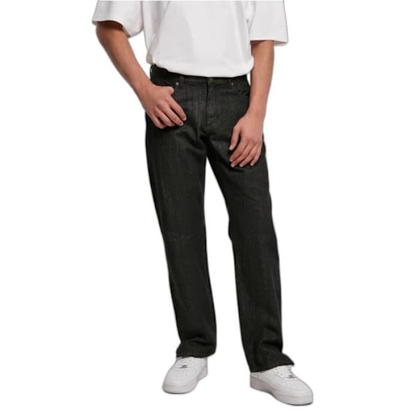 Urban Classics suorat leikattu farkut - musta - 34 Svart 36