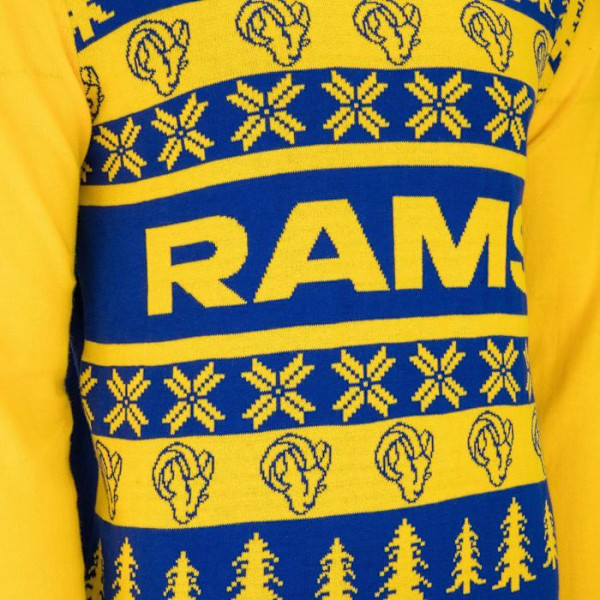 NFL Lags Ugly Sweater XMAS Tröja i stickat Los Angeles Rams jag