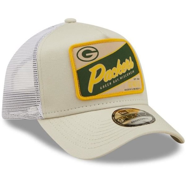 New Era A-Frame Truckerkeps - Green Bay Packers stenbeige