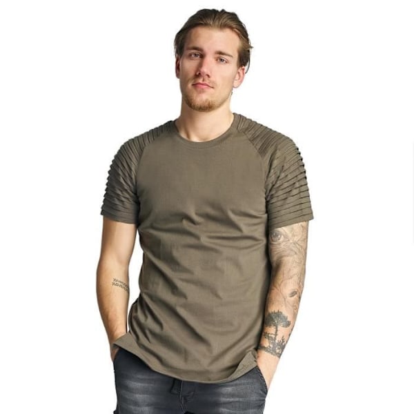 Urban Classics Miehet T-paidat Pleats Oliv M