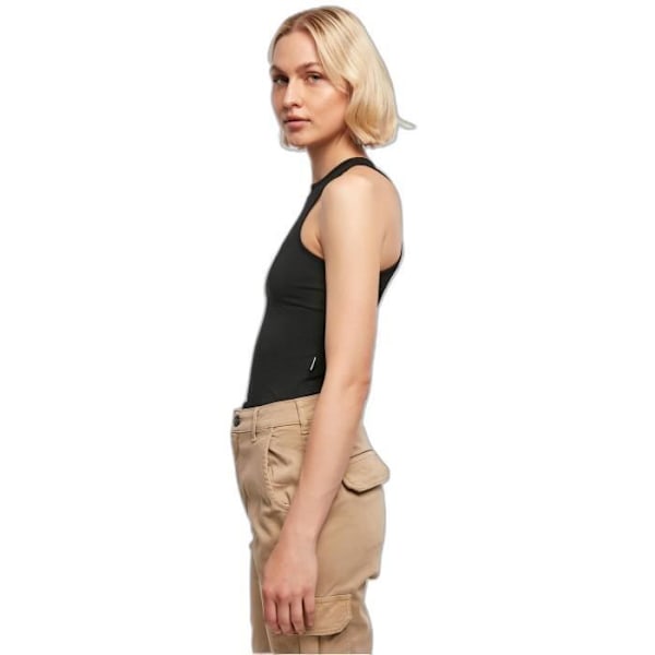 Vaatteet epäsymmetrinen nainen Urban Classics Organic Stretch GT - musta - 2XL Svart XXXXL