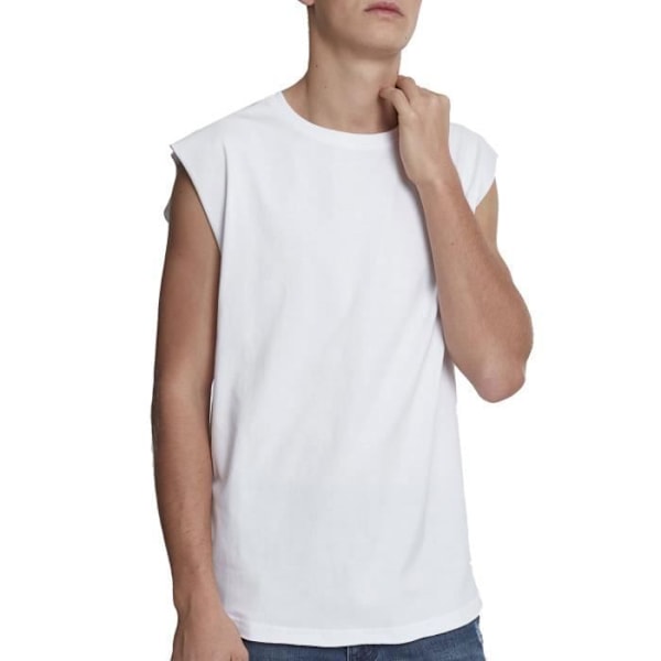 Hihaton paita - URBAN CLASSICS - OPEN EDGE - Valkoinen - Slim - Pyöreä kaula-aukko Vit XL