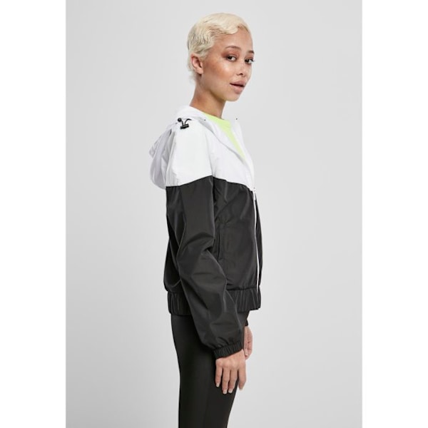 Damjacka - Urban Classics - Arrow - Vindjacka - Svart - Fickor med dragkedja vit svart XL