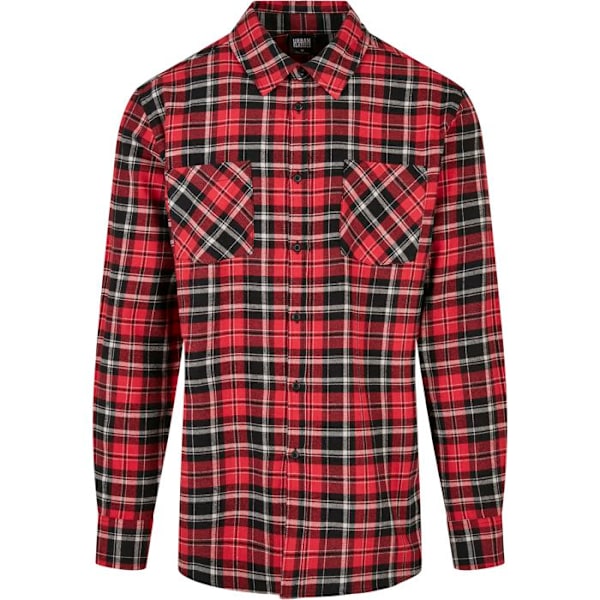 Chemise Urban Classics rutiga rötter röd svart jag