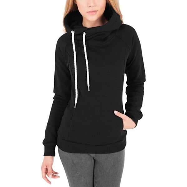 Hættetrøje - Urban Classics - Raglan - Sort - Lange ærmer - Store størrelser svart XXXXXL