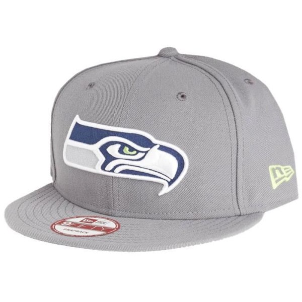 Keps 9FIFTY - New Era - Seattle Seahawks - Grå - Justerbar - 100% Polyester stormgrå