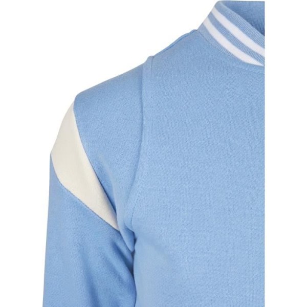 Urban Classics infälld collegejacka för kvinnor - Plusstorlekar - Himmelsblå/Vit - 4XL Himmelsblå/vit XXXXXL