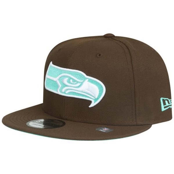 Snapback-lippalakki New Era 9Fifty - Seattle Seahawks - Pähkinäruskea - Miehet - Urheiluvaatteet Valnöt brun