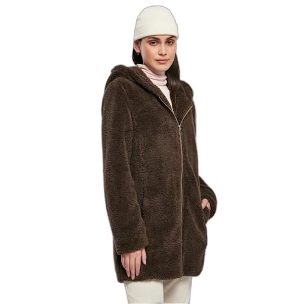Sherpa Jakke Dame Urban Classics - Brun - S - Lange Ærmer - Ikke Åndbar - Ikke Vandtæt kastanj M
