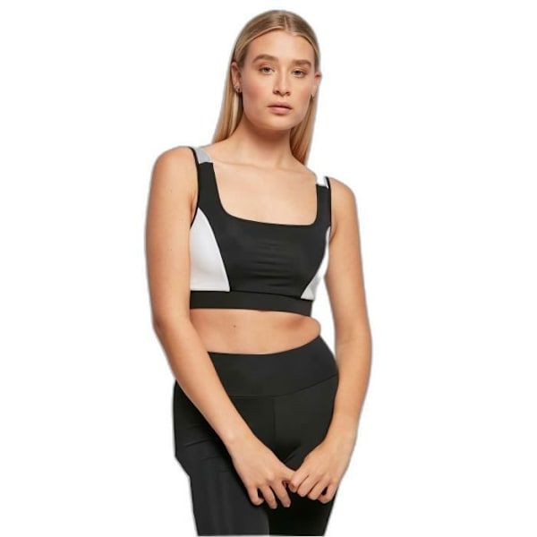 Brassière til kvinder Urban Classics Color Block - sort/hvid - M