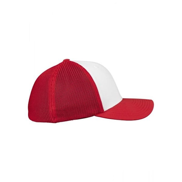 Keps - Flexfit - Mesh färgad front - Design Comfortfit - 6 paneler - Vår/Sommar mörkgrå/vit/mörkgrå S / M