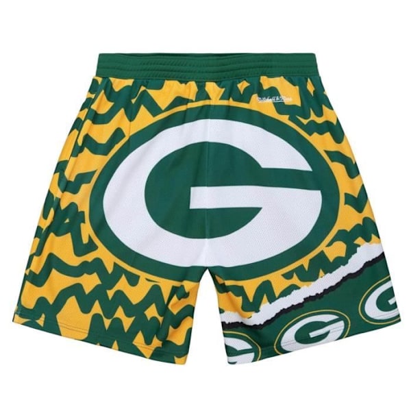 Lyhyet koripallosortsit M&N Green Bay Packers JUMBOTRON - Valkoinen - Mies - Hengittävä Flerfärgad M
