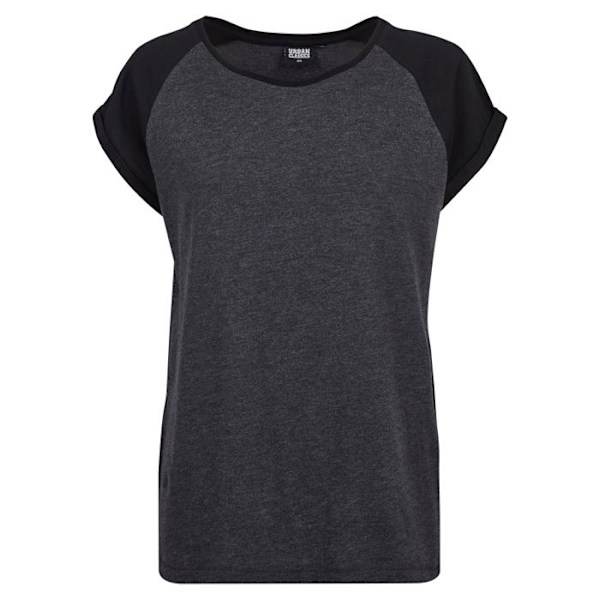 T-Shirt Raglan Kontrast - Urban Classics - Mand - Grå - Korte Ærmer - Regular grå XXXXXL