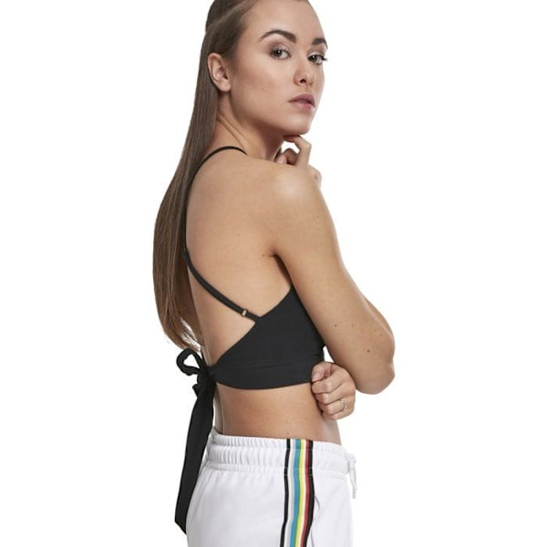 Naisten cropped toppi - Urban Classic - Kolmio - Musta - Tiukka - Hihaton svart XS