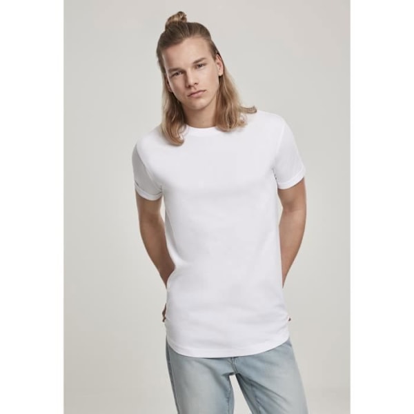T-shirt - Urban Classic - formet - Hvid - Korte ærmer - 100% bomuld Vit S