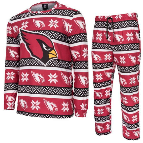 NFL-hold Vinter JULE Pyjamas Sæt skjorte og bukser Arizona Cardinals M
