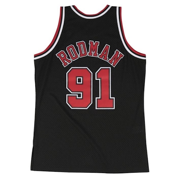 Baskettröja - Mitchell & Ness - Chicago Bulls 1997-98 - Dennis Rodman - 100% polyester - Svart Svart M