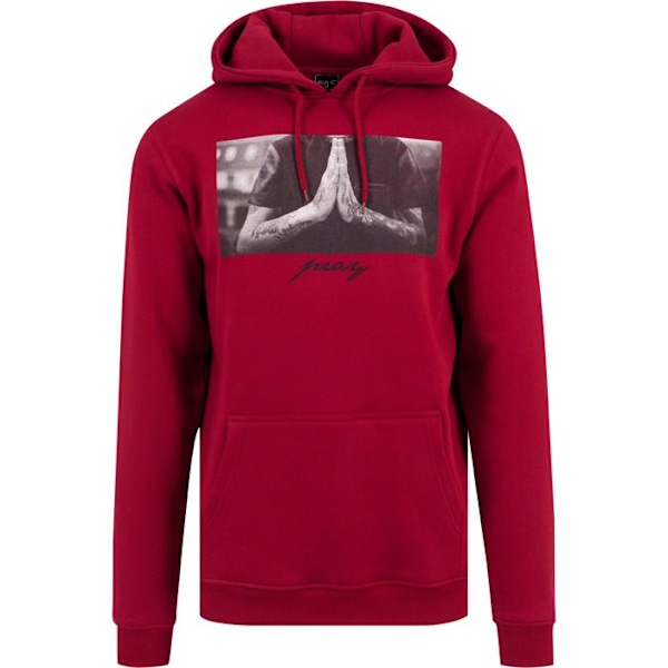 Hoodie - Mister Tee - pray - Lys rød - Langærmet - Unisex ljusröd M