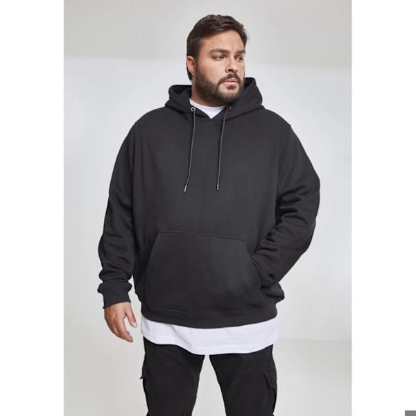 Hoodie - Urban Classic - Basic Terry - Känguruficka - Långa ärmar - Maximal komfort svart jag