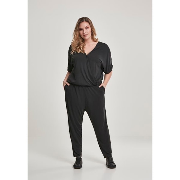 Sæt til kvinder i store størrelser - Urban Classic - Modal - Sort - Behagelig - 3/4 svart XXXXL
