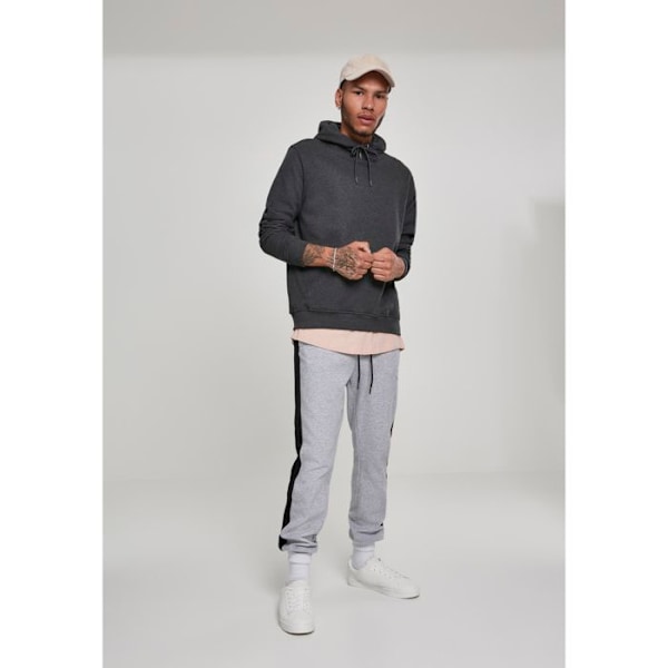 Huvtröja - Urban Classic - Basic Terry - Grå - Långa ärmar - Kängurufickor mörkbrun M