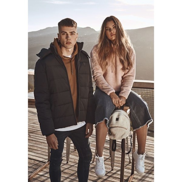 Parka - Urban Classic - Hætte - Sort - Unisex - Voksen svart jag