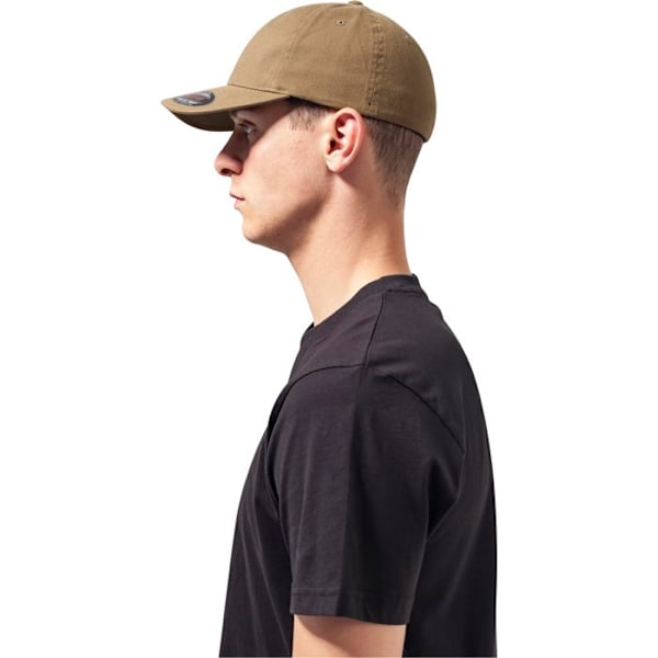 Kasket - Flexfit - Lys brun - 98% bomuld - Perfekt pasform - Casual stil lysebrun S / M