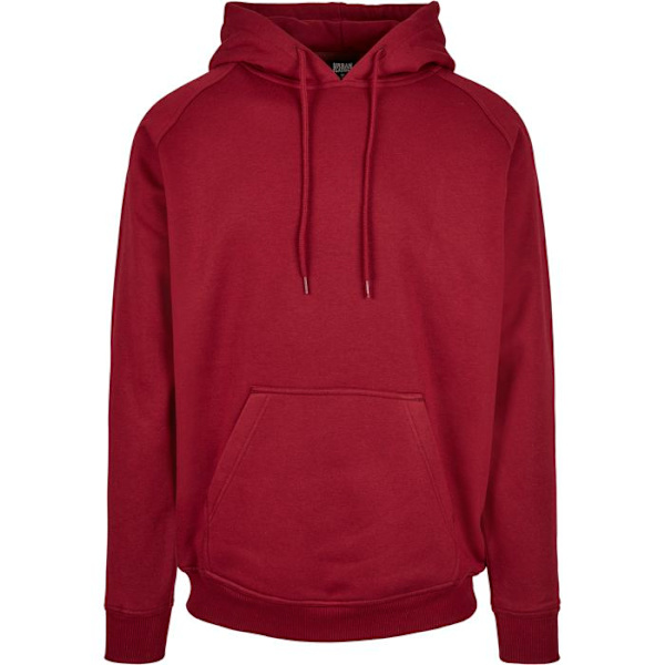 Huvtröja - URBAN CLASSICS - Bordeaux - Långärmad - Unisex - Storlek upp till 6XL Bordeaux XL