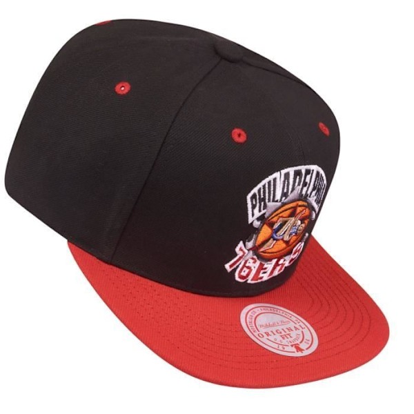 Snapback keps BREAKTHROUGH Philadelphia 76ers - MITCHELL & NESS - Herr - Vit/Svart - Vår/Sommar Svart