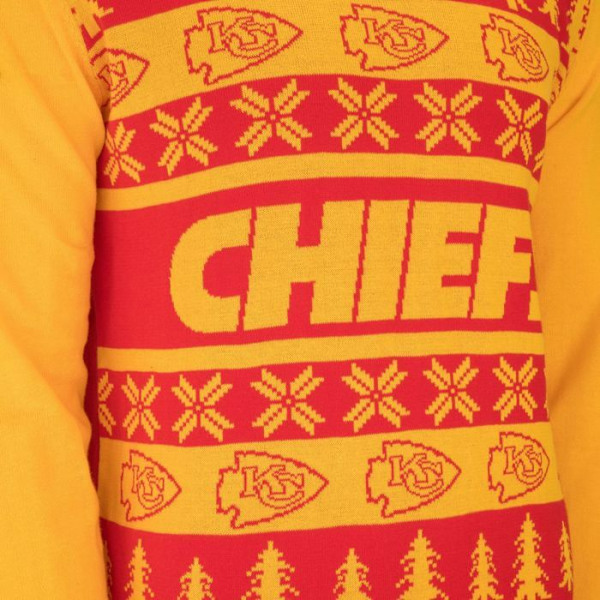NFL Tiimien Ruma Neule XMAS Joulupaita Kansas City Chiefs jag