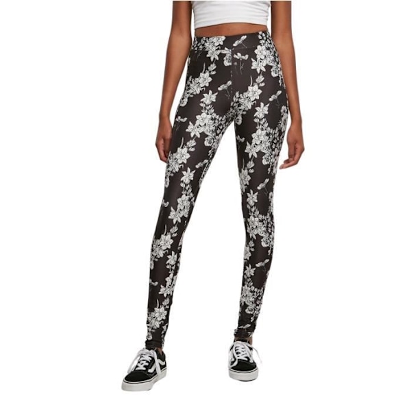 Naisten Legginssit Urban Classics Soft AOP - musta - S sort S
